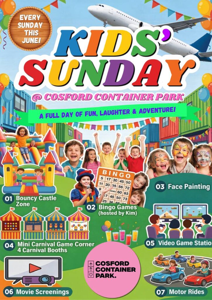 Cosford Container Park Kids' Sunday!