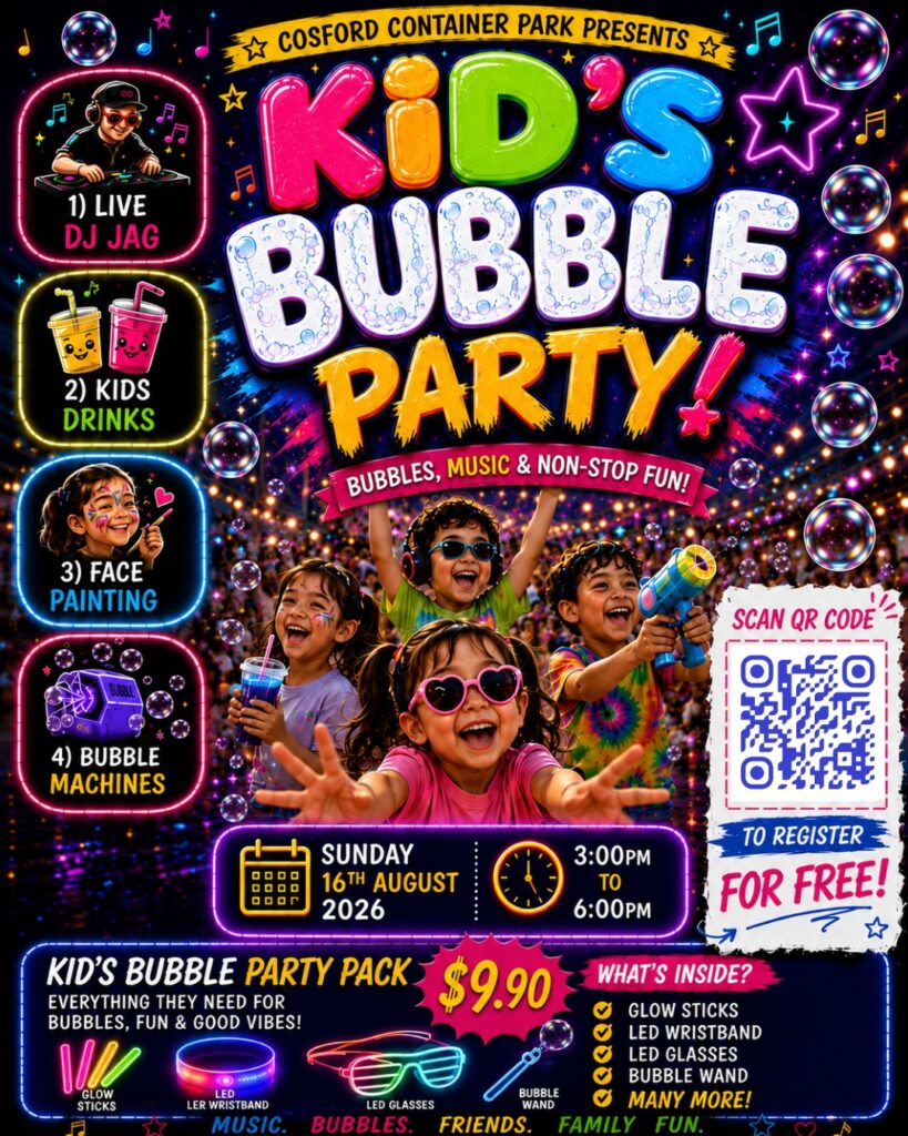 Cosford Kids bubble party