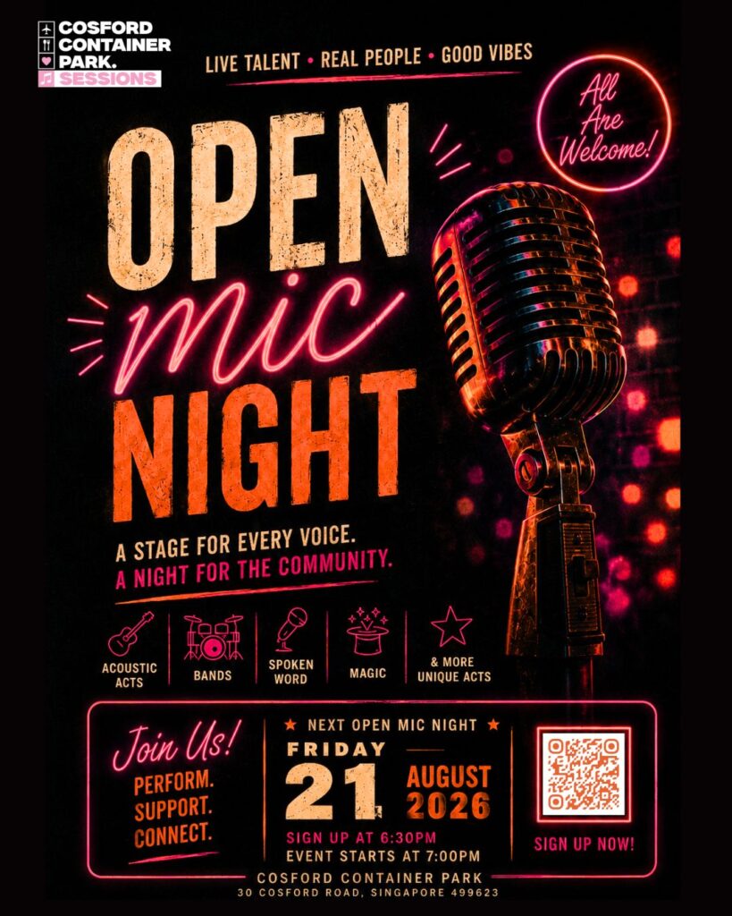 open mic cosford container park